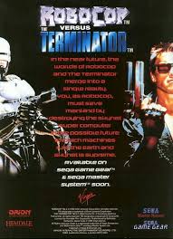 Mejores de juego de sega. Robocop Vs Terminator Ad For Sega Mega Drive Sega Retro Games Poster Sega Master System