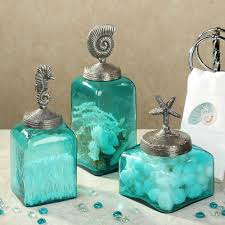 To feel the turquoise freshness in the bathroom, you can consider including decorative accessories in the decoration. Turquoise Bathroom Accessories Bathroomdecorturquoise Mermaid Bathroom Decor Teal Bathroom Accessories Turquoise Bathroom
