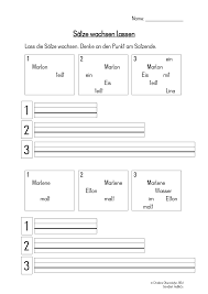 Satze Wachsen Lassen Unterrichtsmaterial Im Fach Deutsch Einfache Satze Satzglieder Unterrichtsmaterial
