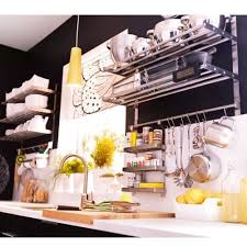 We don't know when or if this item will be back in stock. Buy Ikea Grundtal Stainless Steel Kitchen Organizer Set 31 5 2 Shelves 2 Rails And 30 Hooks Online In Oman B00k0r5v4i