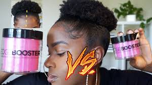Edge Booster Strong Hold Styling Gel Vs Edge Booster Strong Hold Pomade On Short 4c Natural Hair Youtube