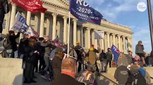 Capitol locked down wednesday with lawmakers inside as violent clashes broke out between supporters of president donald trump and. Y9rusebahits1m