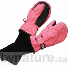 Snowstoppers Kids Stay On Waterproof Nylon Mittens Clothing