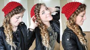 Side Beanie Hat Braid Hairstyle Braidsandstyles12 Winter Hat Hairstyles Braided Hairstyles Braiding Your Own Hair