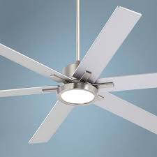 70 Nucleus Casa Vieja Brush Nickel Led Ceiling Fan 17h70 Lamps Plus Ceiling Fan Modern Ceiling Fan Ceiling Fans Without Lights