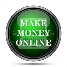 Make money online internet icon.