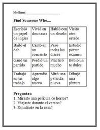 This Is A Find Someone Who Activity That Uses The Regular Preterite In Spanish Students Will Receive A Copy Go Ar In 2020 Teaching Spanish Find Someone Who Preterite