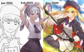 Anime drawing classes los angeles. My Progression Over The Years On Anime Art Style Animesketch