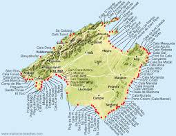 Groups of friends, hen and stag dos and. Mallorca Map Mallorca Beaches