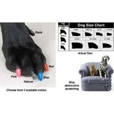 Black Soft Nail Caps For Dog Claws 6 Sizes To Choose From
