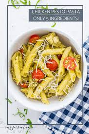Spring Chicken Pesto Pasta With Mozzarella Inspiration For Moms Recipe In 2020 Pesto Chicken Pasta Pesto Pasta Recipes Chicken Pasta