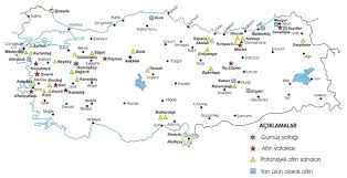 Turkiye Nin Gol Ve Akarsu Haritasi Cografya Bilim