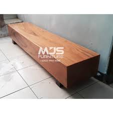 Jual Bangku Kayu Balok Trembesi Kotak Log Bench 200cm Bangku Tunggu Lobby Kab Jepara Mjs Furniture Tokopedia