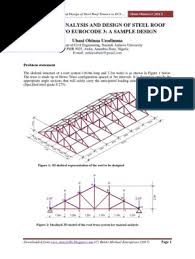 Placement of walls and trusses may also be aided by pulling the frames and trusses along skids, placed 3000mm apart to avoid sagging between supports. Practical Analysis And Design Of Steel Roof Trusses To Eurocode 3 Pdf Truss Buckling