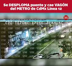 El derrumbe se registró en el tramo que corre entre la estación olivos y tezonco. Ksm3ith8okyckm