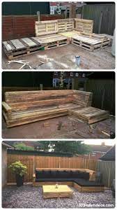 Tutorial Pallet L Shaped Sofa For Patio Couch Patio Couch Backyard Pallet Patio