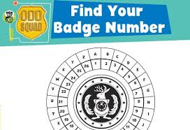 Find Your Badge Number Kids Coloring Pages Pbs Kids For Parents 1949 odd squad badge 3d models. find your badge number kids coloring