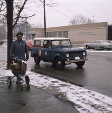 Postal Carrier And Route Truck Photograph Wisconsin Historical Society International Scout International Harvester Scout Historical Society