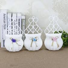 Plastic White Flowers Vase Design Flower Basket Container For Flower Plant Home Party Wedding Decoration Diy Flower Vase Design Basket Design Vase Design