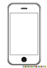 Tekening Van Een Verf En Kleur Iphone Kleurplaten Voor Kids Iphone4 Kleurplaat Kleurplaten Verjaardagskalender Iphone