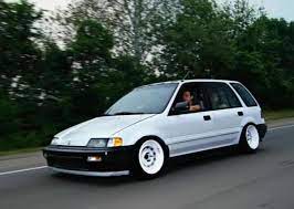 Honda Civic Wagovan Ee Slammed Stance Civic Sedan Jdm Honda Civic