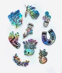 Holographic Stickers Since Day 1 Get Them In The Shop 2 Different Sets Available And Also Holographic Stickers Holographic Sticker Vinyl Sticker Ideas