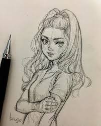 Drawing Drawing Girldrawing Brujin Brujin Drawing Girldrawing New Cizim Fikirleri Sanat Karalama Defteri Cizimler