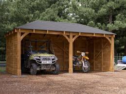 The selection of wood species and style can ensure that this outbuilding complements your home, and the structure can double as additional outdoor living space when needed. Atlas Double Shallow Carport W6 0m X D3 2m Carports
