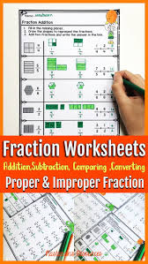 5th Grade Fraction Unit Fractions Worksheets Fractions Proper Fractions