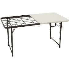 Lifetime 4 Fold In Half Cooking Table Walmart Com Camping Cooking Table Camping Table Outdoor Picnic Tables