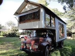 Tiny Houses Built Atop Classic Farm Trucks In Australia Tiny House On Wheels Truck House House On Wheels