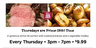 The primal rib can also yield rib and ribeye steaks if individual prime rib in new york city finds high expression both in an elite group of steakhouses that have been serving the most places would have just gone with a ny strip or ribeye. Harris Teeter Prime Rib Thursday Prime Rib Vegetable Medley Rib
