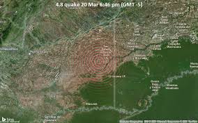 Землетрясение магнитудой 4.5 балла произошло в 71 км. Magnitude 4 8 Earthquake Strikes Near Puerto Gaitan Departamento Del Meta Colombia Volcanodiscovery