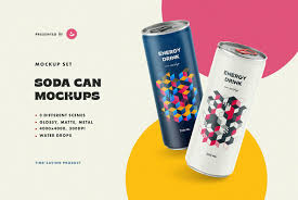 Soda Can Mockups Graphics762 Youworkforthem In 2020 Mockup Soda Can Soda
