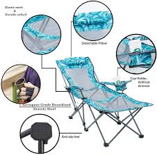 Would be great for napping while fishing maybe. Amazon Com Portable Camping Chairs For Adults Heavy Duty 300lbs Folding Lawn Chairs For Outside Outdoor Chair With Foot Rest Arm Chair With Cup Holder Pillow And Carry Bag Sports