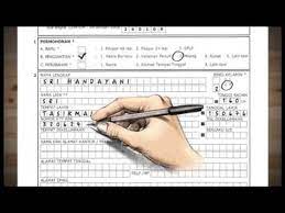 Contoh format pengisian formulir pendaftaran : Petunjuk Cara Pengisian Formulir Paspor Dan Surat Pernyataan Permohon Youtube