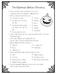 Think you know a lot about halloween? The Nightmare Before Christmas Movie Questions Only By La Prof Geek