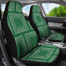 Classic Green Bandana Car Seat Covers Patch Seat Covers Car Seats Carseat Cover