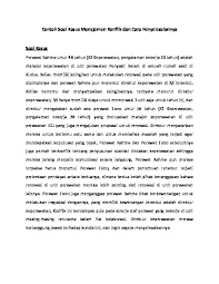 We did not find results for: Contoh Soal Kasus Manajemen Konflik Pdfcoffee Com