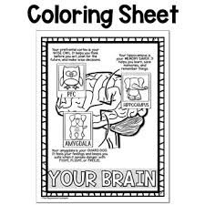 Hippocampus zentangle coloring page from zentangle category. Parts Of The Brain Feelings Poster And Coloring Sheet Freebie Tpt