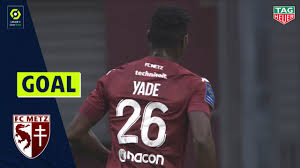 Fc metz le coq sportif football shirt 1980s. Goal Papa Ndiaga Yade 21 Fc Metz Fc Metz Dijon Fco 1 1 20 21 Youtube