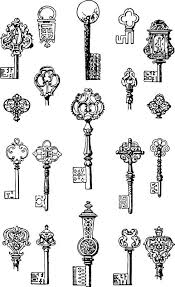 Vintage Keys Free Vector Clip Art Oh So Nifty Vintage Graphics Clip Art Vintage Vintage Keys Vintage Graphics