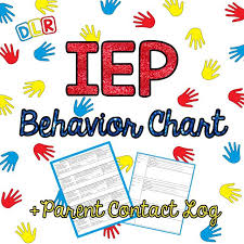 Iep Behavior Chart Use This Chart To Track Student Progress
