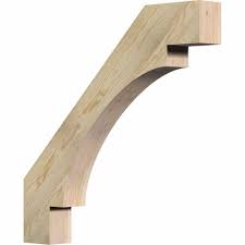 Ekena Millwork 4 In X 30 In X 30 In Douglas Fir Merced Rough Sawn Brace Brc04x30x30mrc00rdf Douglas Fir Wood Brackets Timber Wood