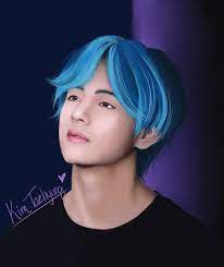 This time i tried layering . Bts V Kim Taehyung Photoshop Wacom Intuos Drawing