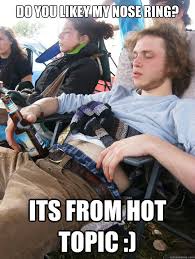 Do You Likey My Nose Ring? Its From Hot Topic :) - Heavy Sleeper - Quickmeme