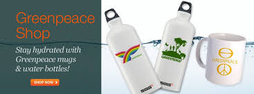Donate To Greenpeace Water Bottle Bottle Take Money