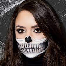 Skeleton next, another fearful costume is skeleton. Easy Skeleton Makeup Tutorial Perfect Half Skull How To Glamour