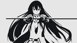 Black And White Vector Art Anime Vector Anime Vectors Akame Ga Kill Vector Akame Wallpaper In 2020 Akame Ga Kill Akame Ga Anime