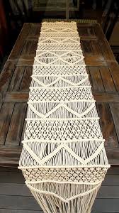 Macrame Table Runner Kitchen Decor Handmade Wedding Runner Etsy Macrame Table Runner Table Runners Wedding Handmade Table Runner